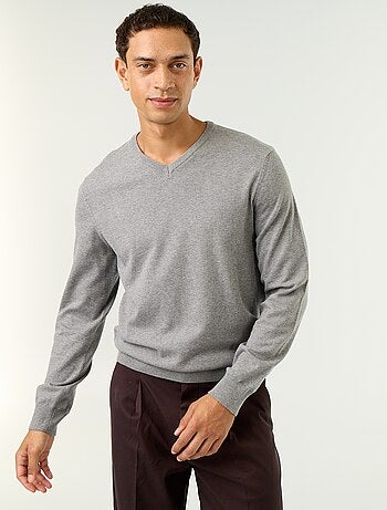 Camisola básica de malha lisa