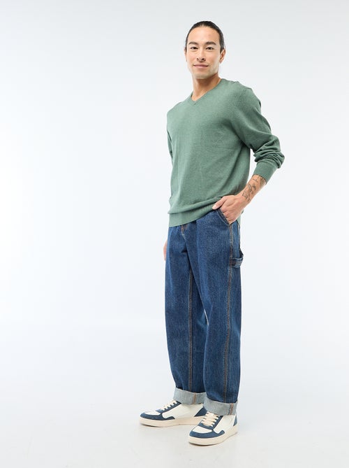 Camisola básica de malha lisa - Kiabi