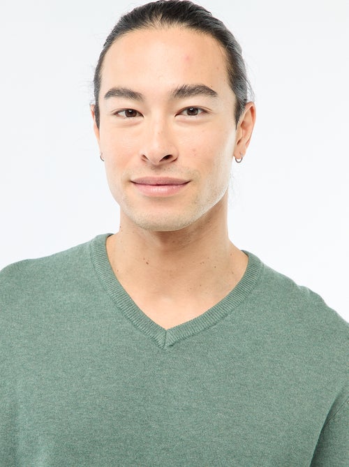 Camisola básica de malha lisa - Kiabi