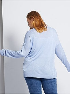 Camisola básica em malha fina - Kiabi