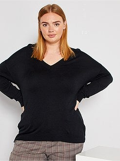 Camisola básica em malha fina - Kiabi