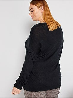 Camisola básica em malha fina - Kiabi