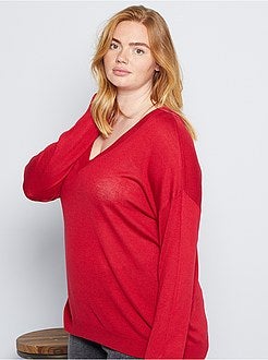 Camisola básica em malha fina - Kiabi