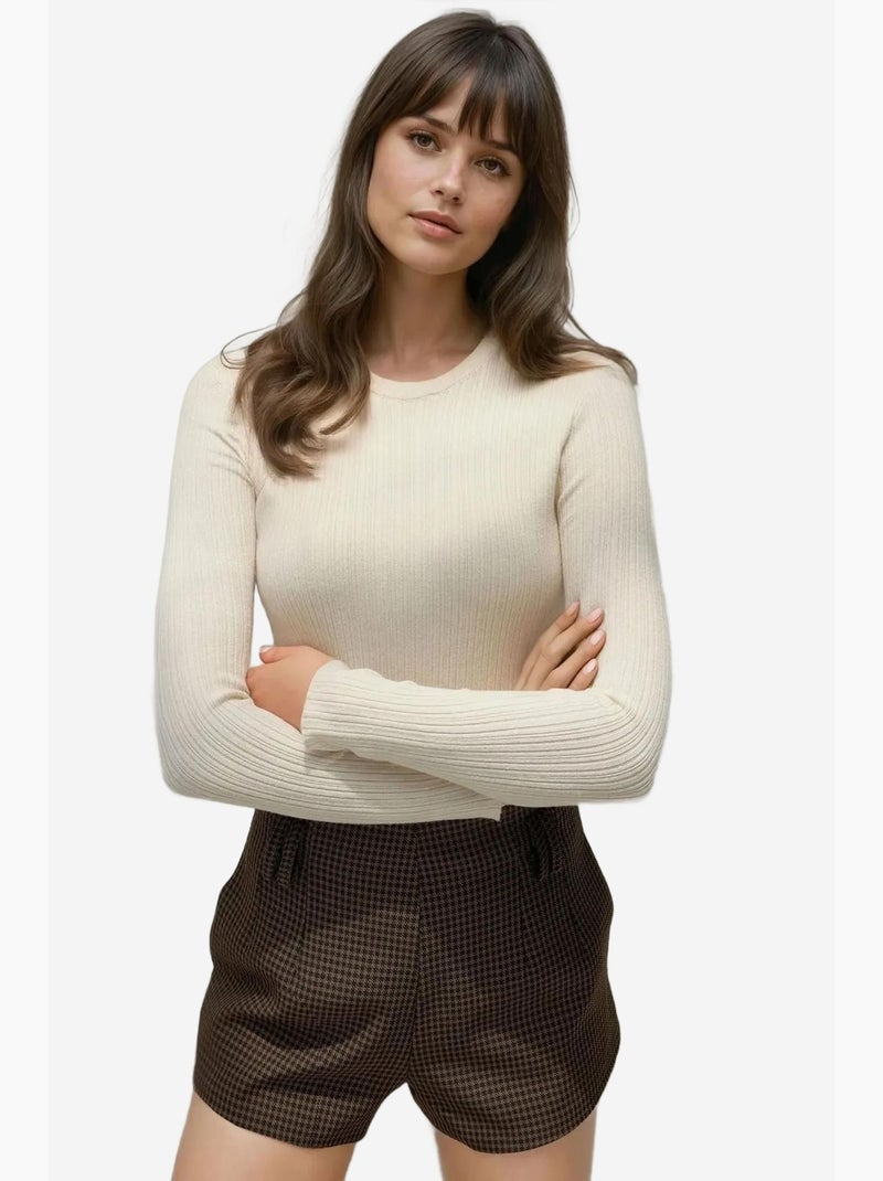 Camisola básica hiccup Branco - Kiabi