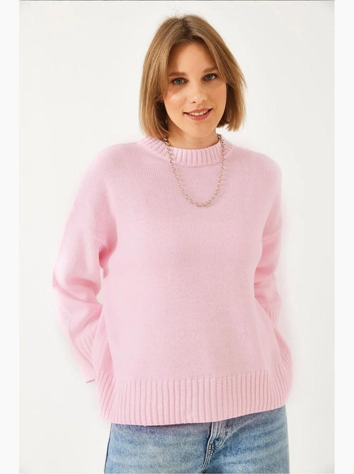 Camisola básica oversized de malha lucci - Kiabi Camisola básica oversized de malha lucci - Kiabi