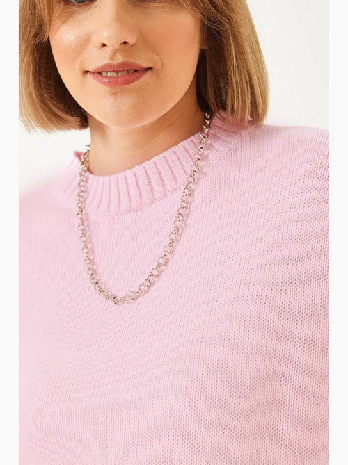 Camisola básica oversized de malha lucci - Kiabi Camisola básica oversized de malha lucci - Kiabi