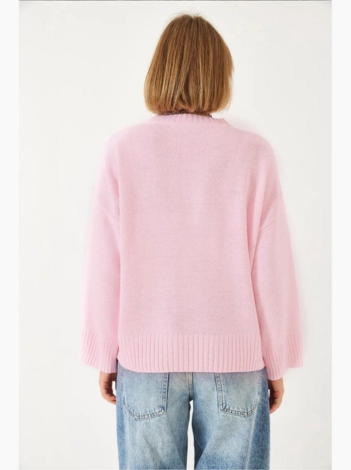 Camisola básica oversized de malha lucci - Kiabi Camisola básica oversized de malha lucci - Kiabi