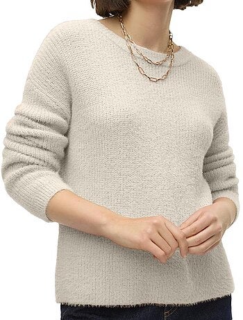 Camisola Laranja Vero Moda com Mangas Abufar para Mulher
