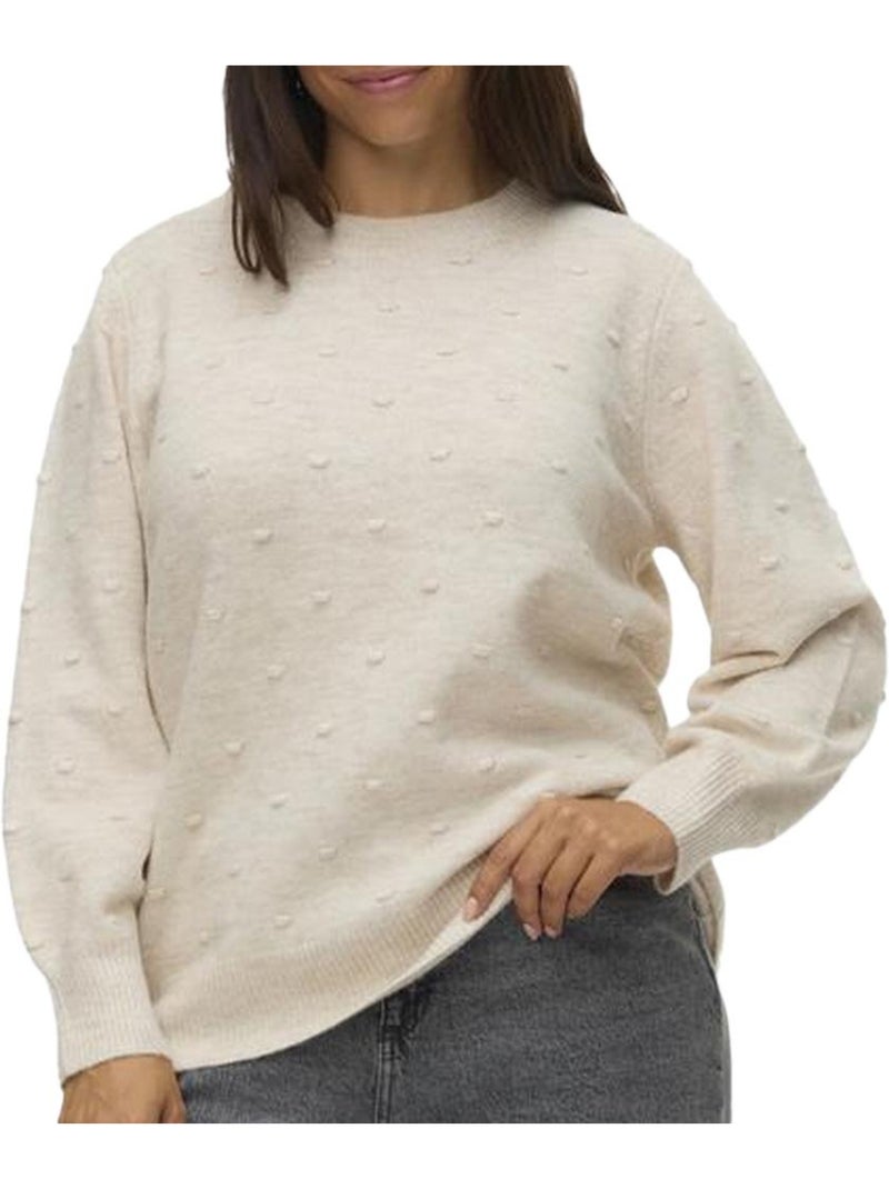 Camisola Bege para Mulher Vero Moda Curve Francesca Bege - Kiabi