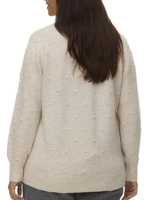 Camisola Bege para Mulher Vero Moda Curve Francesca - Kiabi