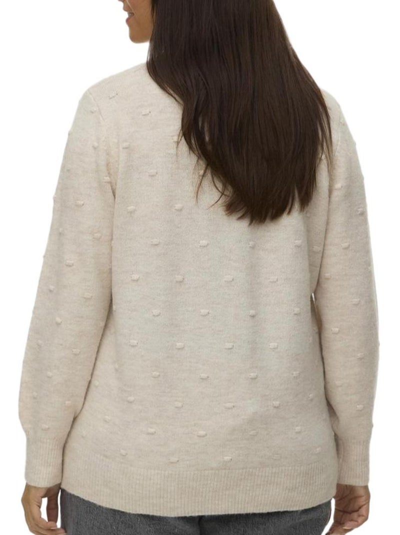 Camisola Bege para Mulher Vero Moda Curve Francesca Bege - Kiabi