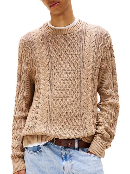 Camisola Bege Tommy Hilfiger para Homem DM0DM22101 - Kiabi Camisola Bege Tommy Hilfiger para Homem DM0DM22101 - Kiabi