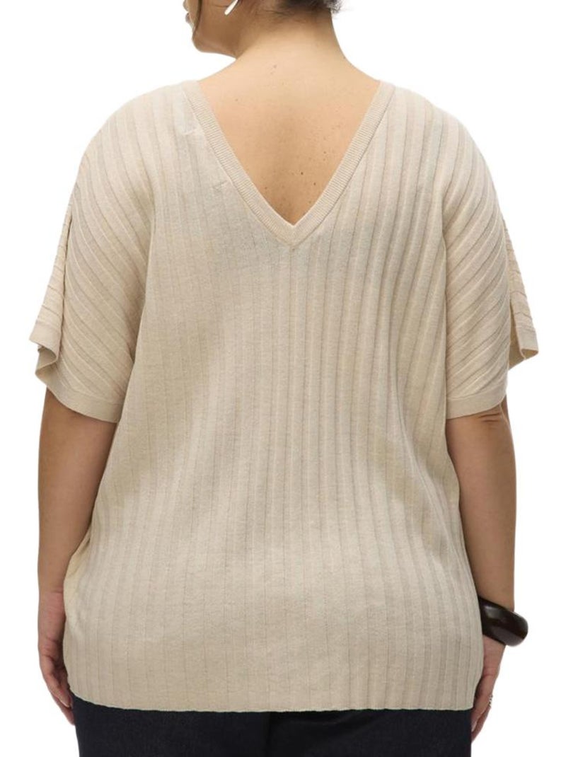 Camisola Bege Vero Moda Barbados para Mulher Bege - Kiabi