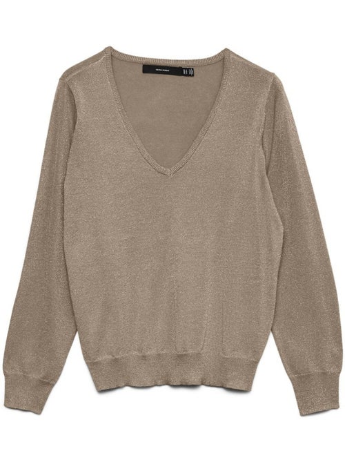Camisola Bege Vero Moda Blaze para Mulher - Kiabi Camisola Bege Vero Moda Blaze para Mulher - Kiabi