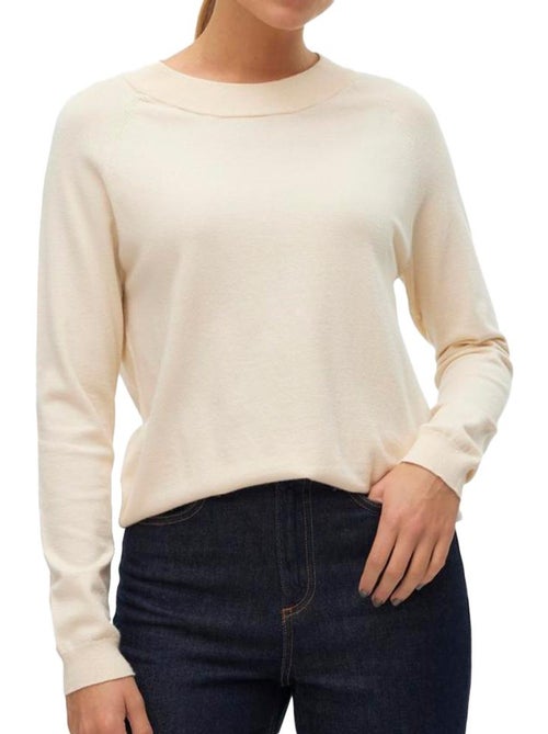 Camisola Bege Vero Moda Happiness para Mulher - Kiabi