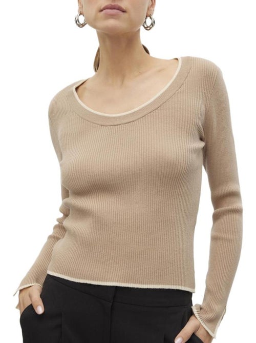 Camisola Bege Vero Moda Joan para Mulher - Kiabi