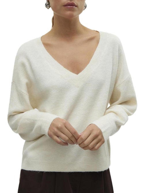 Camisola Bege Vero Moda Jupiters para Mulher - Kiabi Camisola Bege Vero Moda Jupiters para Mulher - Kiabi