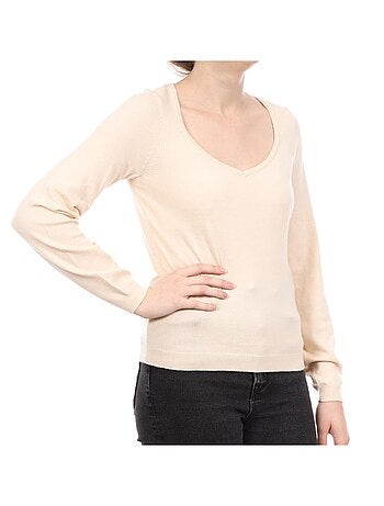 Camisola Bege Vero Moda Karma para Mulher