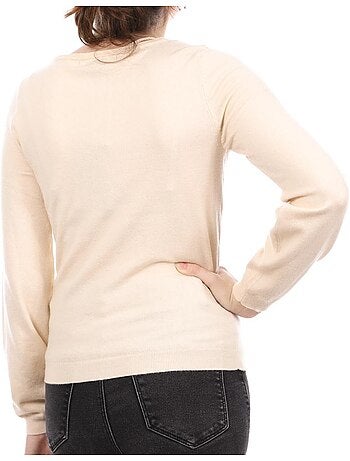 Camisola Bege Vero Moda Karma para Mulher