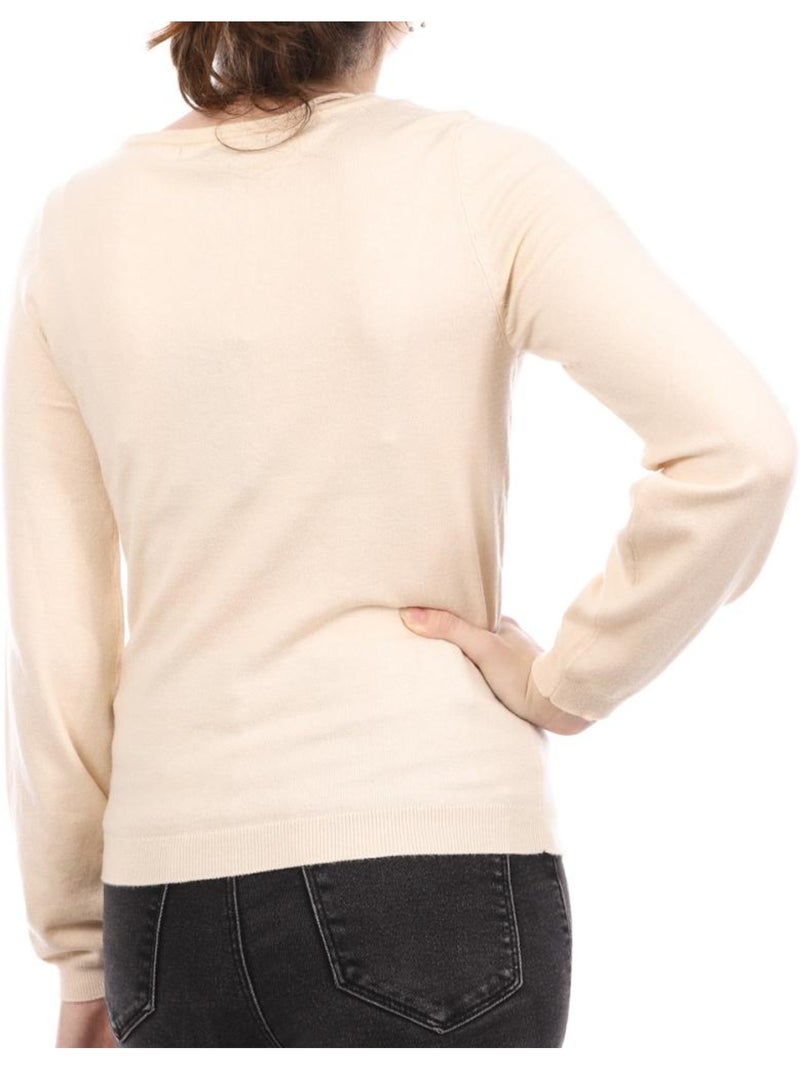 Camisola Bege Vero Moda Karma para Mulher Bege - Kiabi