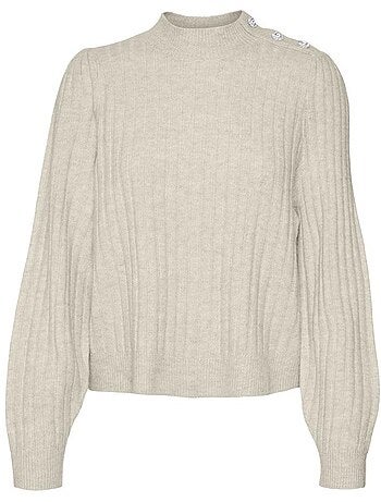 Camisola Vero Moda Melya de Mulher com Riscas Bordeaux e Brancas