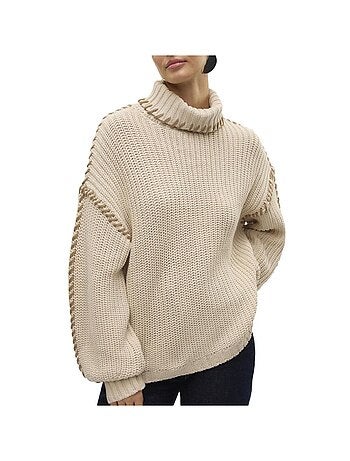 Camisola Bege Vero Moda Newcream para Mulher
