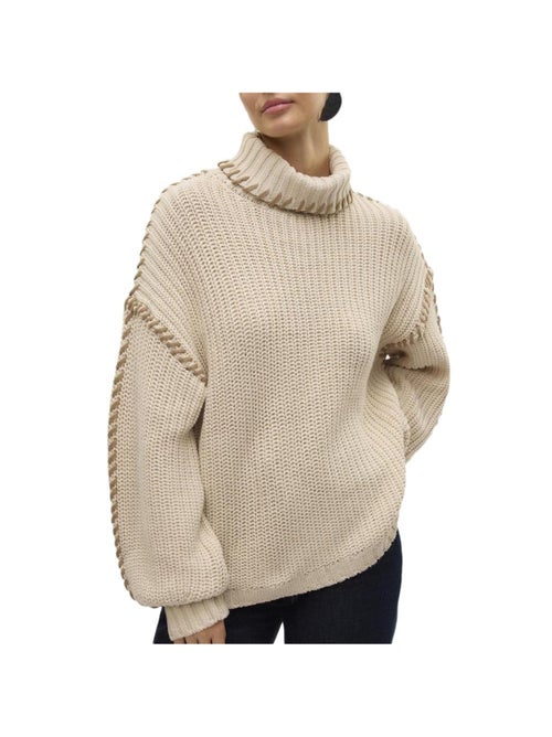 Camisola Bege Vero Moda Newcream para Mulher - Kiabi
