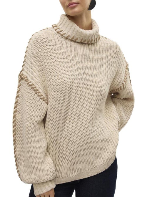 Camisola Bege Vero Moda Newcream para Mulher - Kiabi