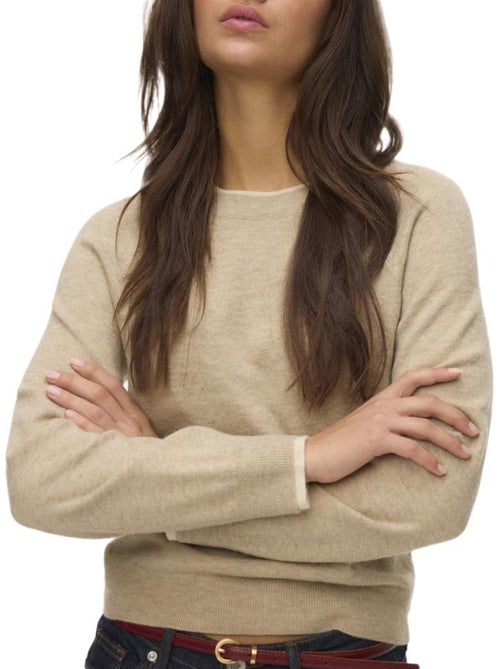 Camisola Bege Vero Moda Wonderful para Mulher - Kiabi Camisola Bege Vero Moda Wonderful para Mulher - Kiabi