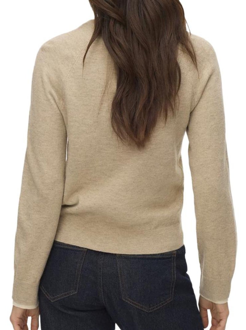 Camisola Bege Vero Moda Wonderful para Mulher Bege - Kiabi