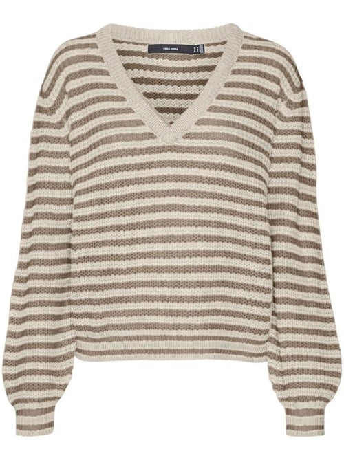 Camisola Bege/Cru Vero Moda Mearth para Mulher - Kiabi Camisola Bege/Cru Vero Moda Mearth para Mulher - Kiabi