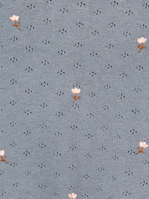 Camisola bordada em malha pointelle - Kiabi Camisola bordada em malha pointelle - Kiabi