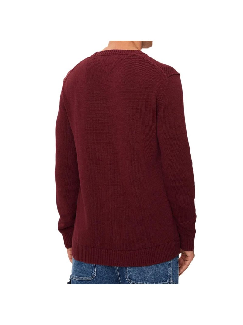 Camisola Bordeaux Slim Fit Tommy Hilfiger para Homem Bordô - Kiabi
