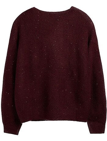 Camisola Bordeaux Teddy Smith Keith para Mulher
