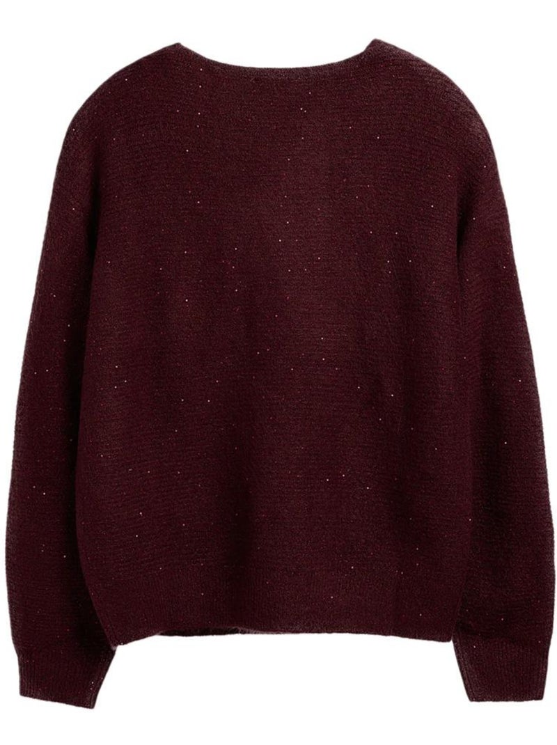 Camisola Bordeaux Teddy Smith Keith para Mulher Bordô - Kiabi
