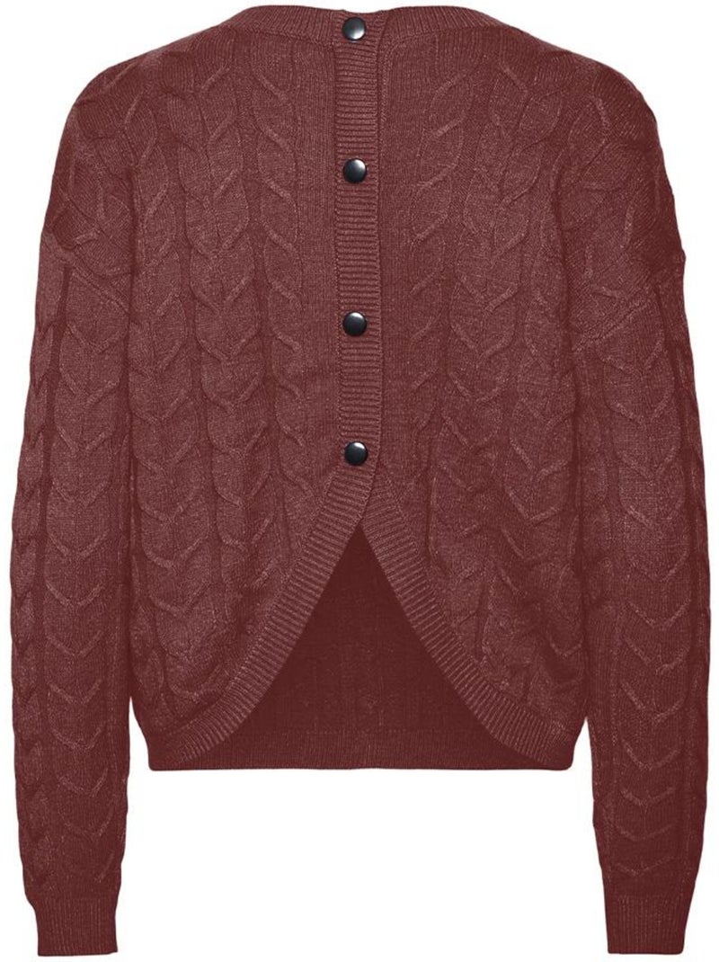 Camisola Bordeaux Vero Moda Tilda para Mulher Bordô - Kiabi