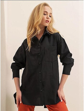 Camisola boyfriend com botões nas costas bdart