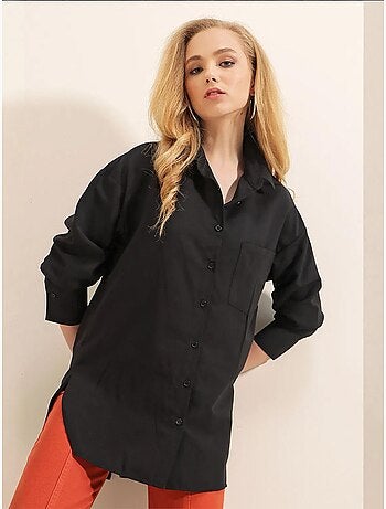 Camisola boyfriend com botões nas costas bdart