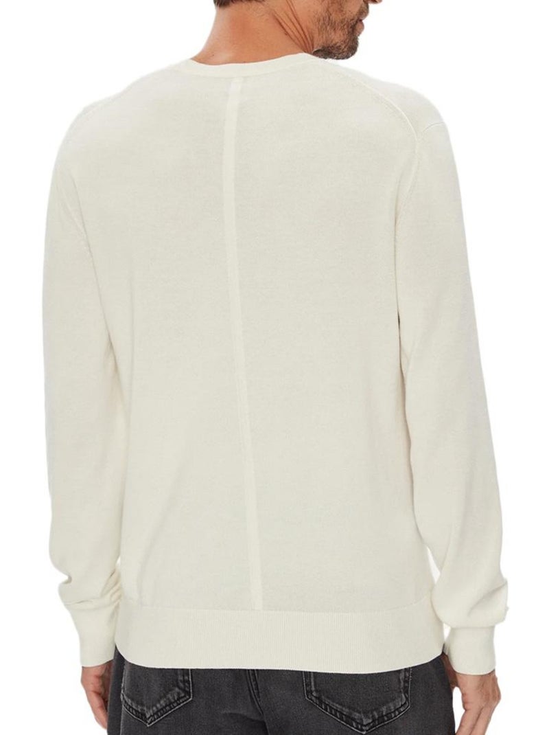 Camisola Branca Calvin Klein Jeans Supima para Homem Branco - Kiabi