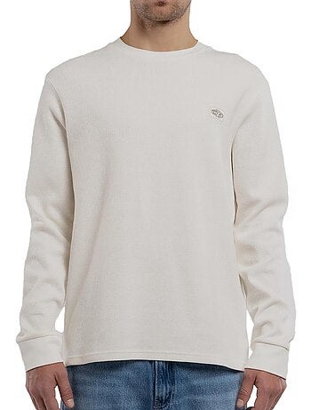 Camisola de Homem Teddy Smith Waffle Caqui