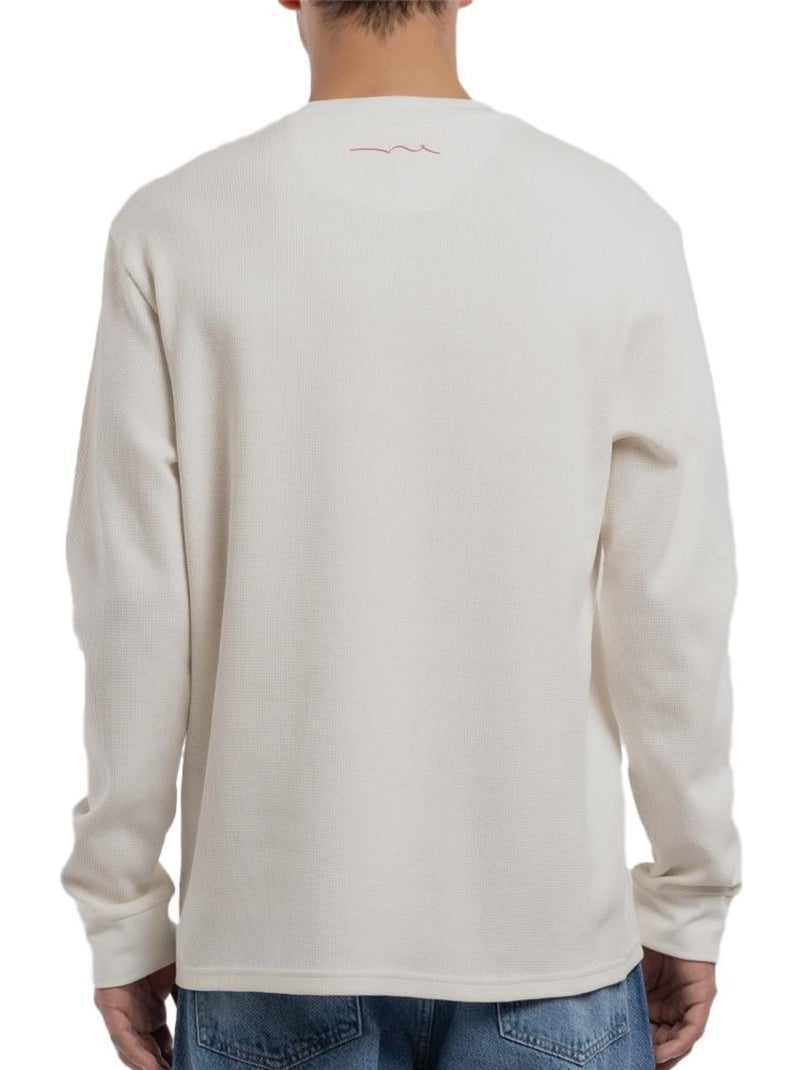 Camisola Branca de Homem Teddy Smith Waffle Branco - Kiabi