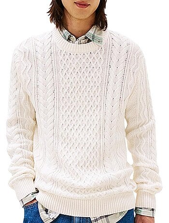 Camisola Branca Tommy Hilfiger para Homem DM0DM22101