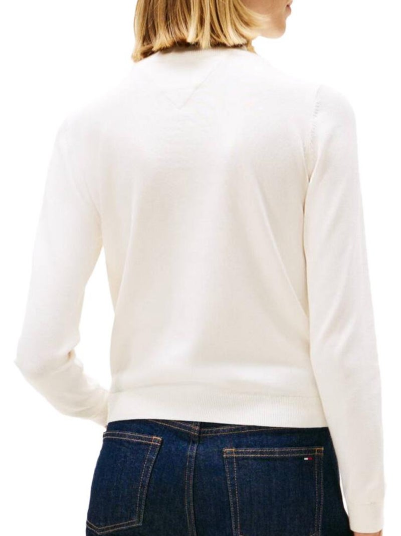 Camisola Branca Tommy Hilfiger Tjw Essential para Mulher Branco - Kiabi