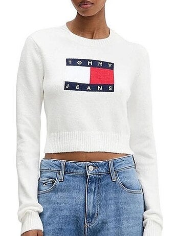 Camisola Cinzenta Tommy Hilfiger Tjw Sparkle Flag para Mulher