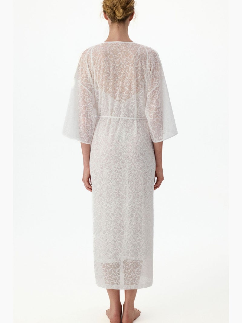 Camisola bridal delicate em renda penti Branco - Kiabi