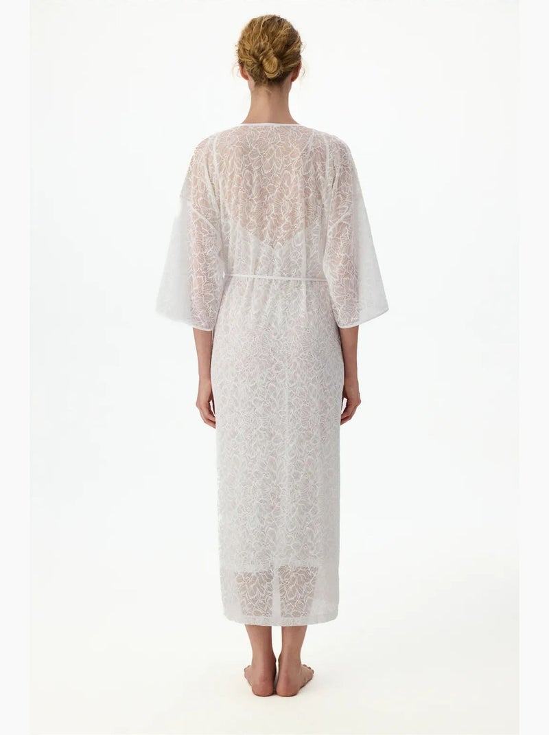Camisola bridal delicate em renda penti Branco - Kiabi