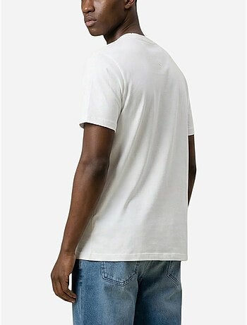 T-shirt tommy hilfiger tjm slim linear preto maçã para homem