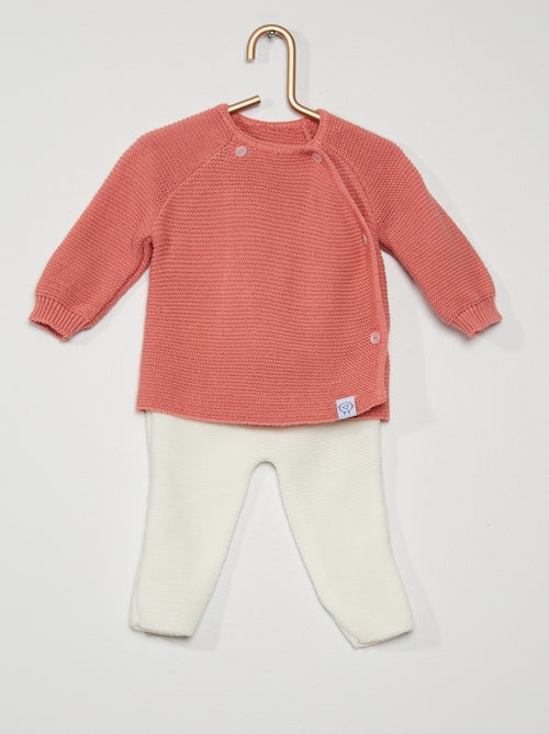Camisola + calças 'La Manufacture de Layette' - Kiabi