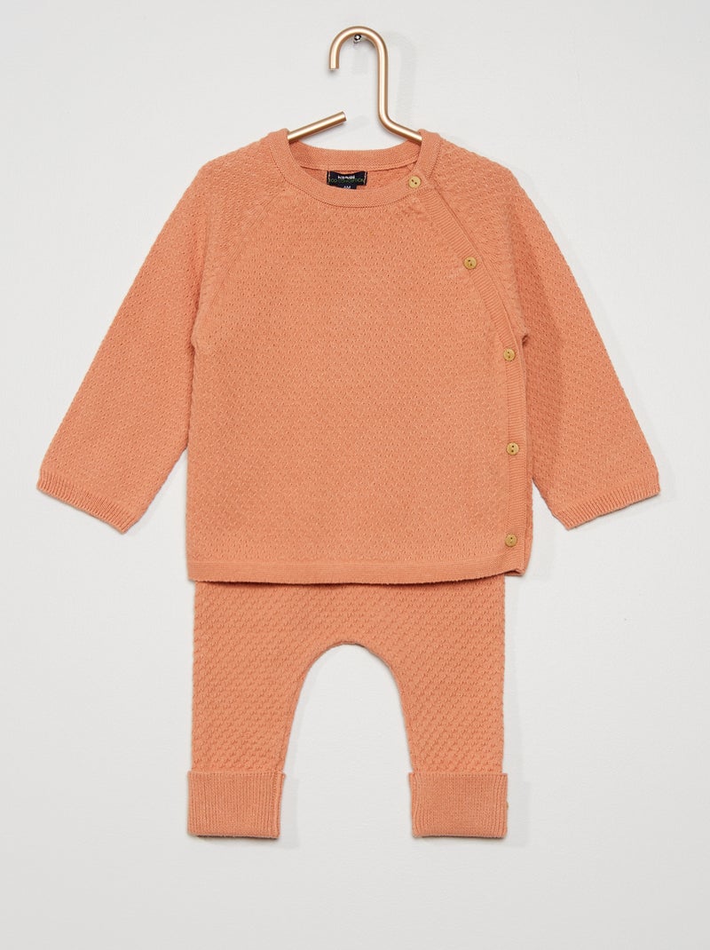 Camisola + calças rosa - Kiabi