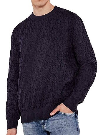 Camisola Calvin Klein Jeans de Homem com Estampado Marinho